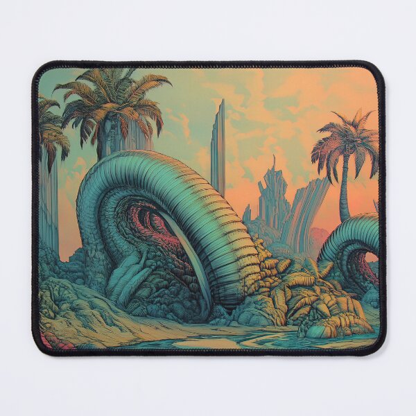 Item preview, Serpent's Rest: The Azure Coils Amidst Palm Shores designed and sold by bloorose.