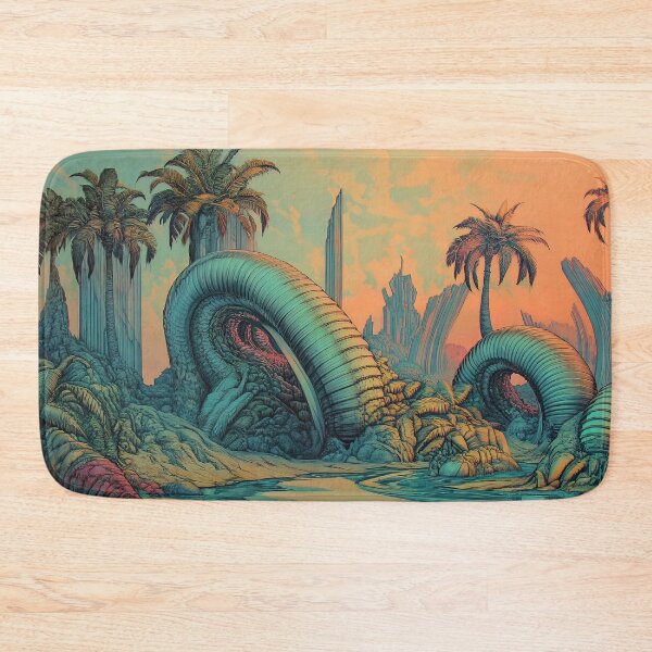 Item preview, Serpent's Rest: The Azure Coils Amidst Palm Shores designed and sold by bloorose.