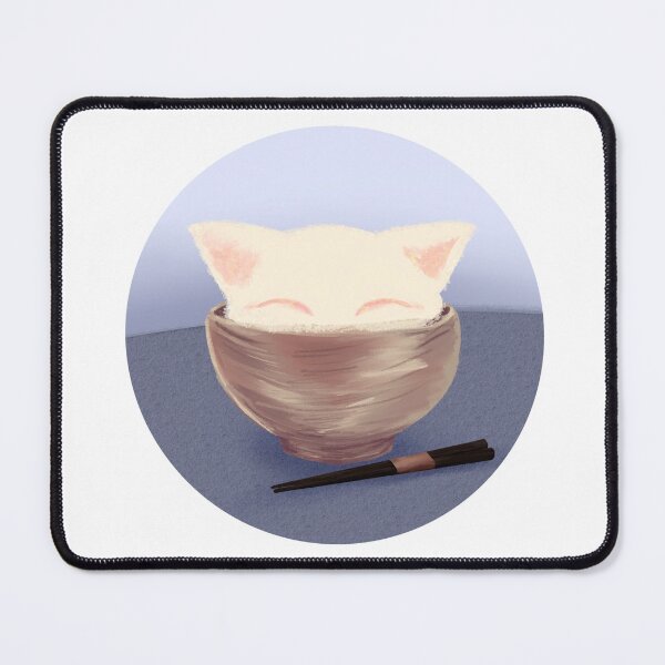 Item preview, Adorable Rice Bowl Cat designed and sold by Flora Aya Artwork.