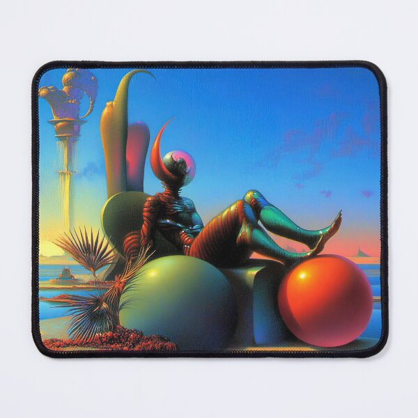 Item preview, Chromatic Contemplation: The Alien Muse on Shores of Azure Dreams designed and sold by bloorose.