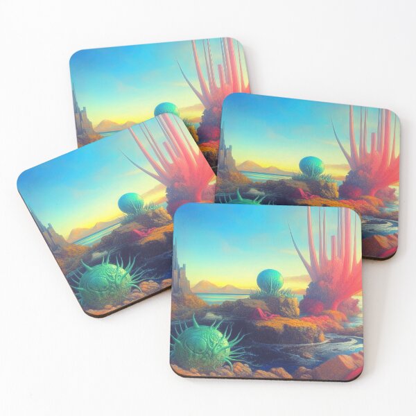 Item preview, Xenolithic Shores: The Biomorphic Bloom of Azure Tides designed and sold by bloorose.