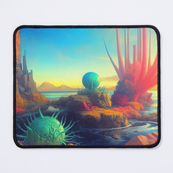 Item preview, Xenolithic Shores: The Biomorphic Bloom of Azure Tides designed and sold by bloorose.