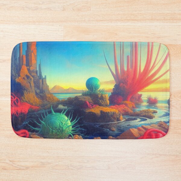 Item preview, Xenolithic Shores: The Biomorphic Bloom of Azure Tides designed and sold by bloorose.