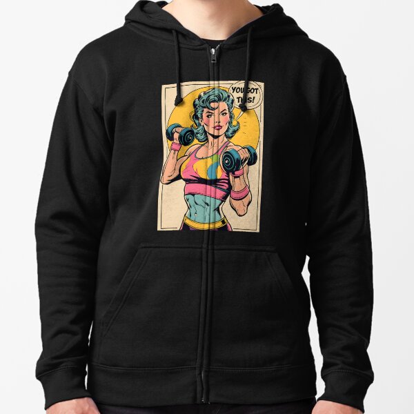 Item preview, Retro Comic Fitness - Motivational 80s Workout designed and sold by Rawecz.