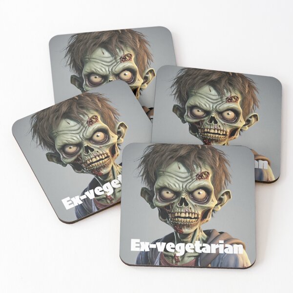 Item preview, Vegetarian Turned Teen Zombie Print Novelty designed and sold by PSST-Design.