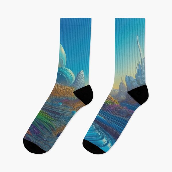 Item preview, Chromatic Rift: The Azure Stream Through Xenolithic Shores designed and sold by bloorose.
