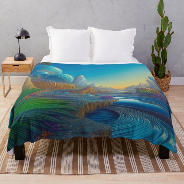 Item preview, Chromatic Rift: The Azure Stream Through Xenolithic Shores designed and sold by bloorose.