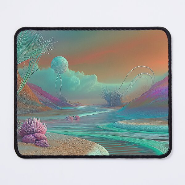 Item preview, Pastel Passage: The Whispering Stream Through Ethereal Shores designed and sold by bloorose.