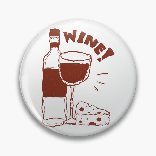 Item preview, Wine & Cheese – Hand-Drawn Minimalist Art designed and sold by btwjulis.