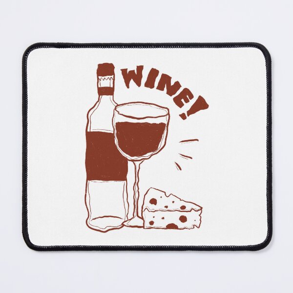 Item preview, Wine & Cheese – Hand-Drawn Minimalist Art designed and sold by btwjulis.