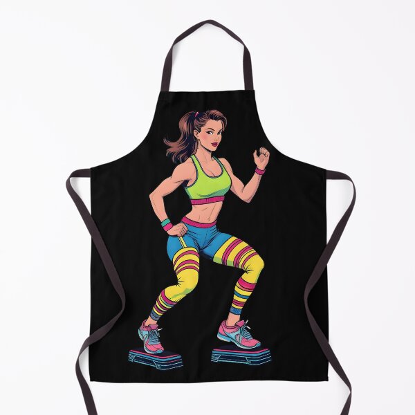 Item preview, Retro Step Aerobics - 80s Fitness Cartoon designed and sold by Rawecz Studio.