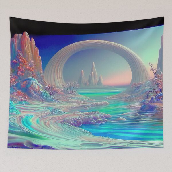 Item preview,  Arcadian Rift: The Luminescent Passage Through Whispering Shores designed and sold by bloorose.