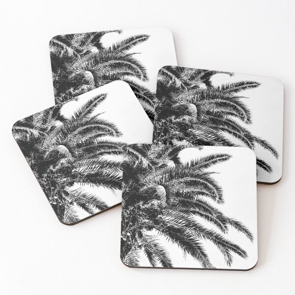 Item preview, Palm Tree Leaves In Black And White. Minimalist Photography  designed and sold by Pretty-Bird.