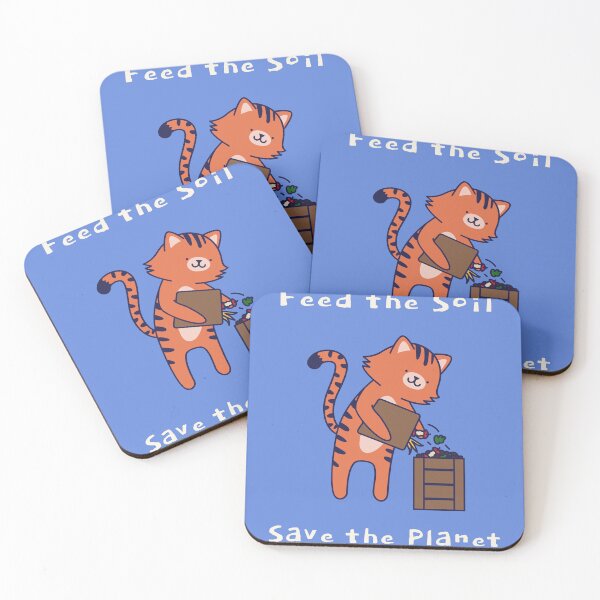 Item preview, Compost Cat Feed The Soil Save The Planet  designed and sold by CrowCottage51.