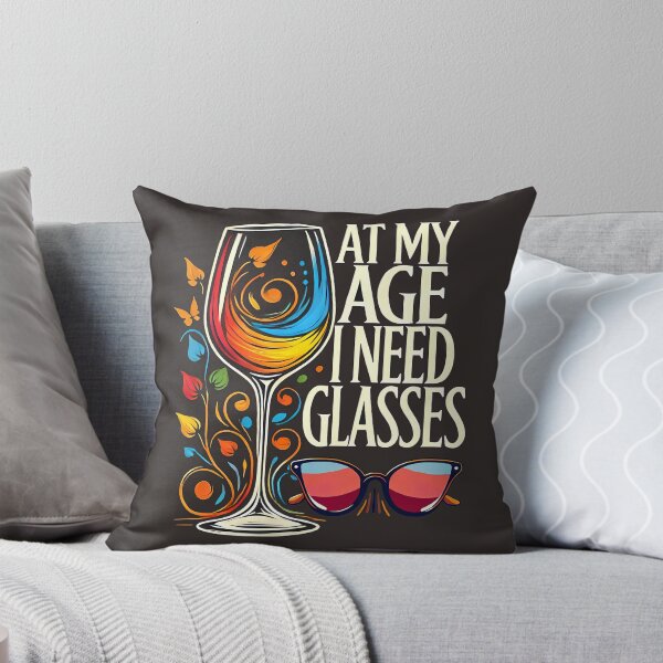Item preview, At My Age I Need Glasses, typography designed and sold by maxmaj.