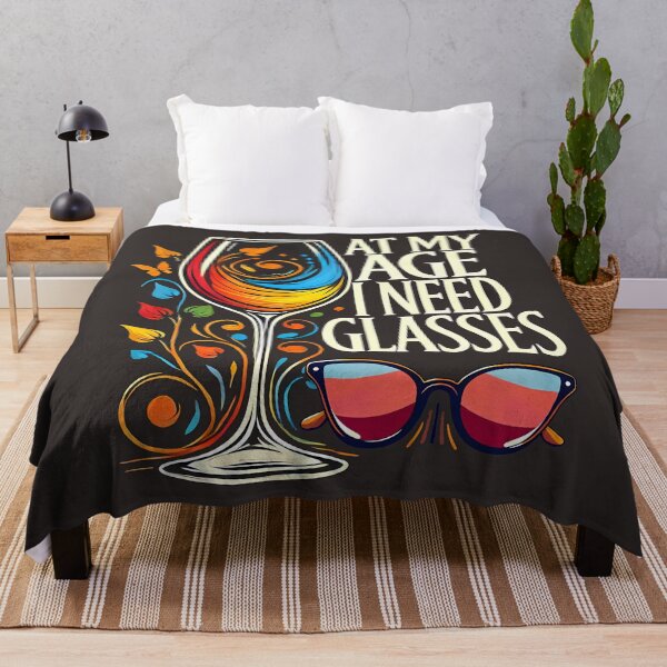 Item preview, At My Age I Need Glasses, typography designed and sold by maxmaj.