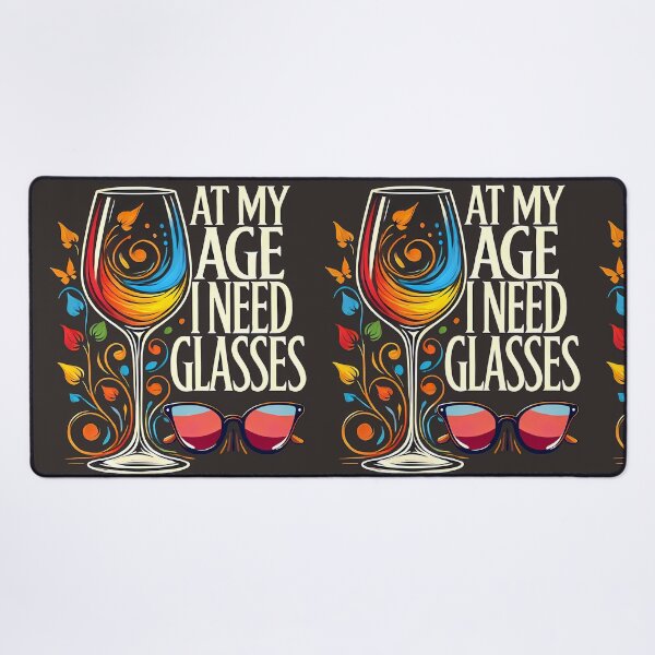 Item preview, At My Age I Need Glasses, typography designed and sold by maxmaj.