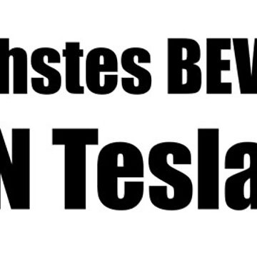 Artwork thumbnail, Mein nächstes BEV ist KEIN Tesla - Small Print by Nico's NovelTs