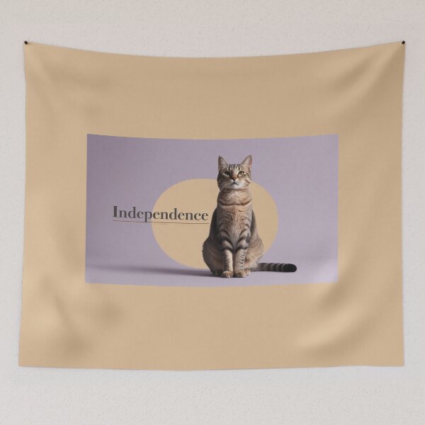 Item preview, Cat – Independence | Realistic Cat Art with Confident Posture designed and sold by AIKNOCKTECK.