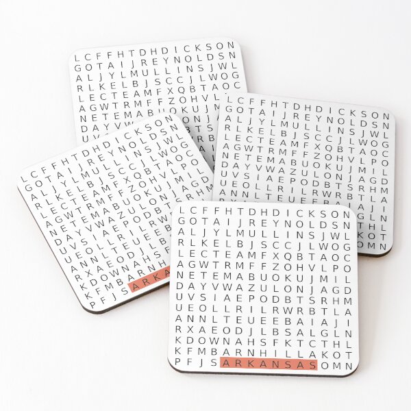 Item preview, Fayetteville Arkansas Word Search designed and sold by Pink Ribbon.