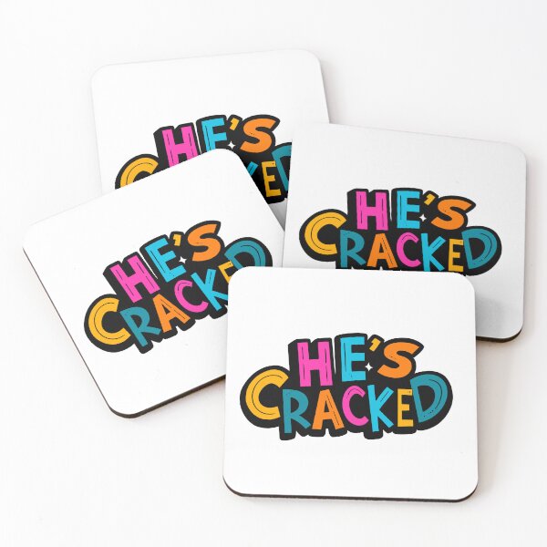 Item preview, He's Cracked – Bold and Relatable Gen Alpha Merch Gifts designed and sold by FunnehGacha.