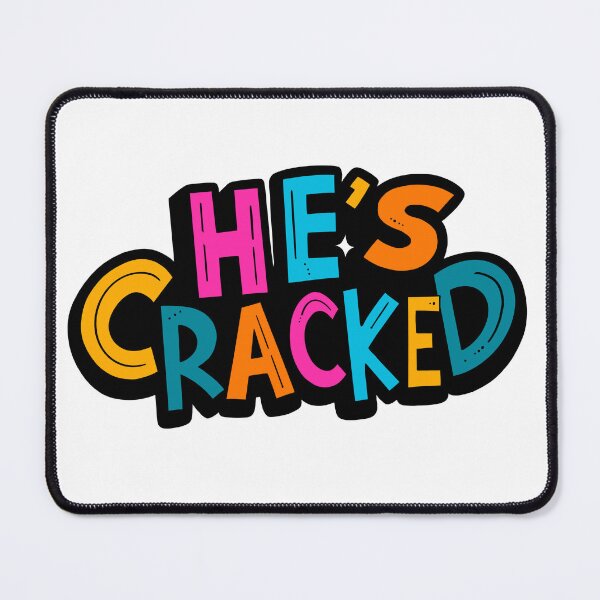 Item preview, He's Cracked – Bold and Relatable Gen Alpha Merch Gifts designed and sold by FunnehGacha.