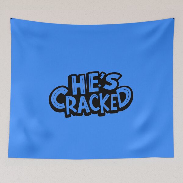 Item preview, He's Cracked – Bold and Relatable Gen Alpha Merch Gifts designed and sold by FunnehGacha.