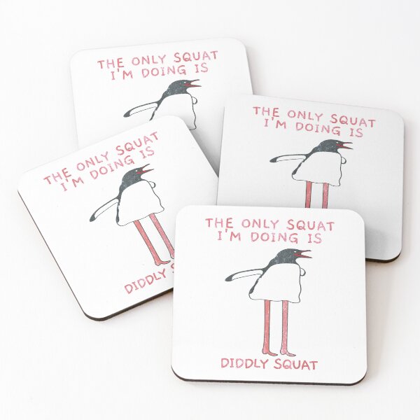 Item preview, The Only Squat I'm Doing Is Diddly Squat. Penguin. #2 designed and sold by EunsooLee.
