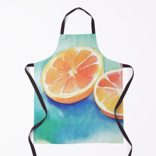 Item preview, Orange Slices, Minimalistic Watercolor Painting designed and sold by Pretty-Bird.