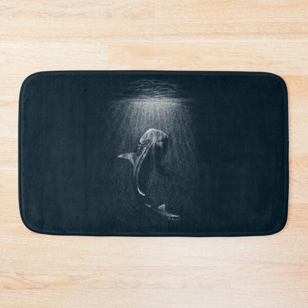 Item preview, Abyssal Whale Shark Descent: Deep Sea Scribble Art designed and sold by DeeplyShallow Art.