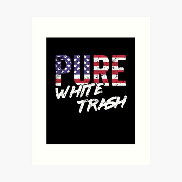 Item preview, Funny Redneck USA American Flag Pure White Trash designed and sold by Vintagemashup.