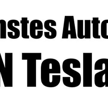 Artwork thumbnail, Mein nächstes Auto ist KEIN Tesla - Small Print by Nico's NovelTs