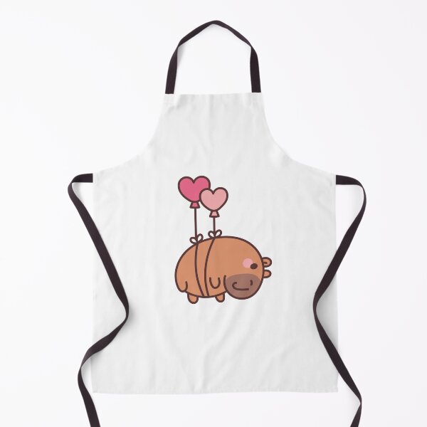 Item preview, Flying Love Capybara: Kawaii Capybara Design with Heart Balloons for a Touch of Romance designed and sold by Polarisofficial.