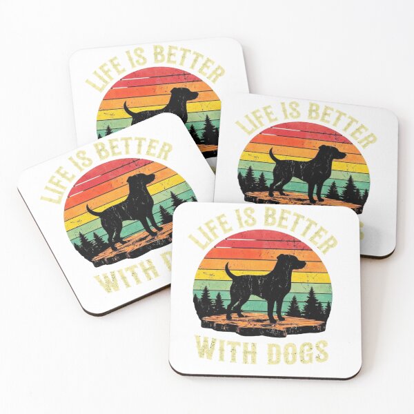 Item preview, life is better with dogs designed and sold by FuzzysChristianKitchKatch.