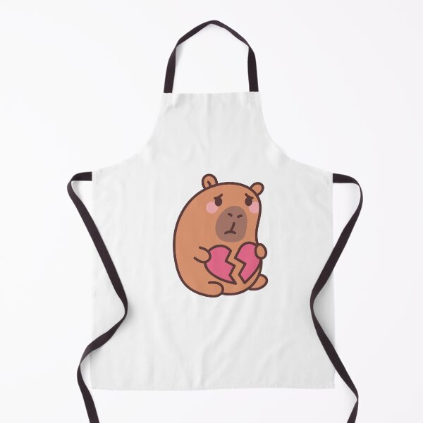 Item preview, Broken Heart Capybara: Kawaii Sad Capybara Design with Broken Heart for a Touch of Melancholy designed and sold by Polarisofficial.