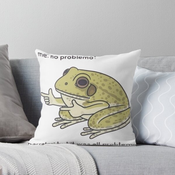 Item preview, Funny Frog Saying No Problemo - Quirky Design designed and sold by JossDesign15.