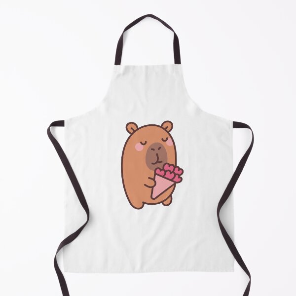 Item preview, Capybara Love Bouquet: Kawaii Capybara Design with a Bouquet of Hearts for a Romantic Touch designed and sold by Polarisofficial.