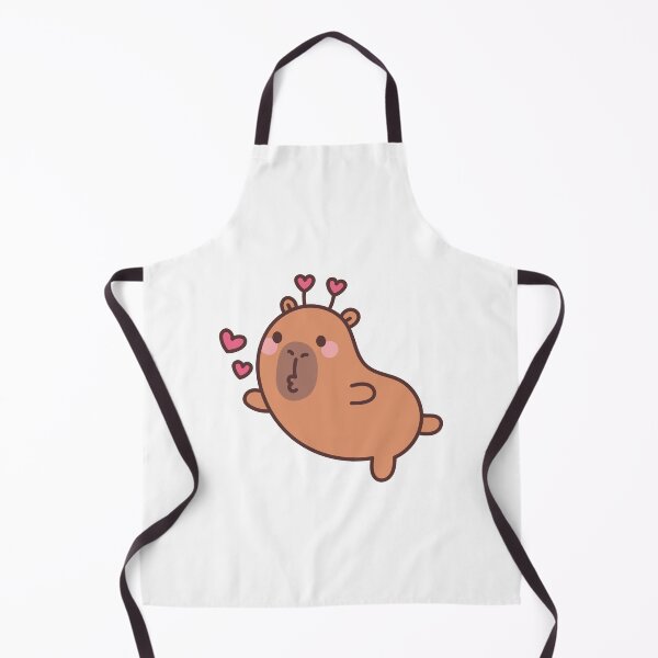Item preview, Capybara Love Kisses: Kawaii Capybara Design Blowing Heart Kisses for a Romantic Touch designed and sold by Polarisofficial.