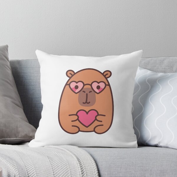 Item preview, Capybara Love at First Sight: Kawaii Capybara Design with Heart Glasses for a Romantic Touch designed and sold by Polarisofficial.