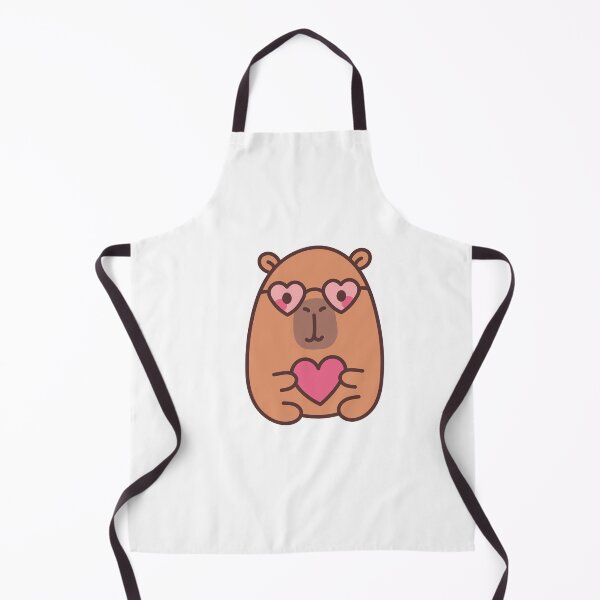 Item preview, Capybara Love at First Sight: Kawaii Capybara Design with Heart Glasses for a Romantic Touch designed and sold by Polarisofficial.