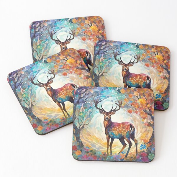 Item preview, Mosaic Deer designed and sold by purplesensation.