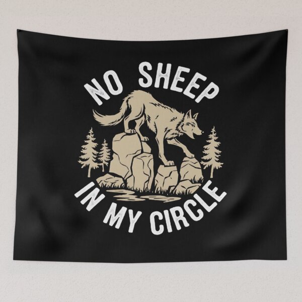 Item preview, No Sheep In My Circle designed and sold by HappyHarmonyArt.