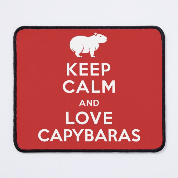 Item preview, Keep Calm and Love Capybaras for Capybara lovers designed and sold by Elvin Dantes.