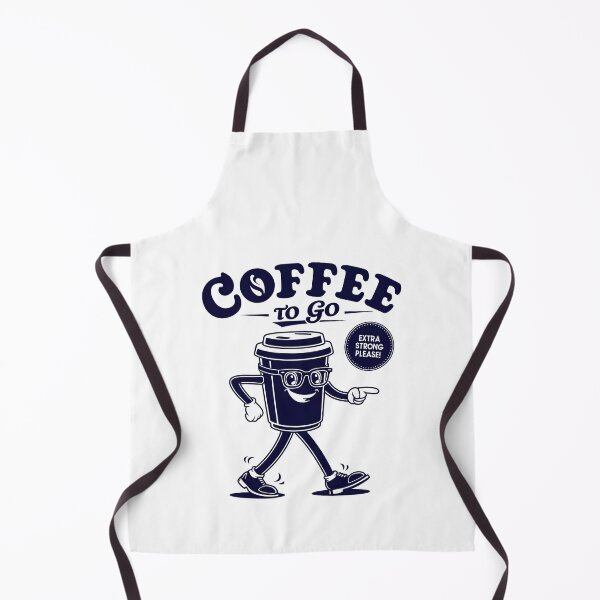 Item preview, Funny Coffee To Go Retro Cartoon Design designed and sold by ApriNoeScor.