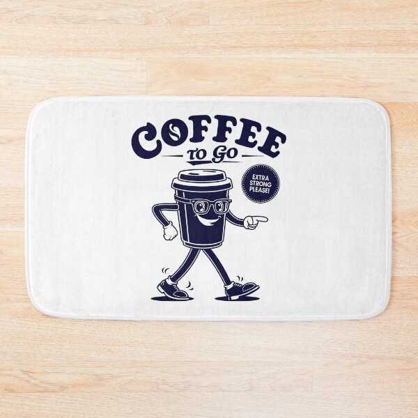 Item preview, Funny Coffee To Go Retro Cartoon Design designed and sold by ApriNoeScor.