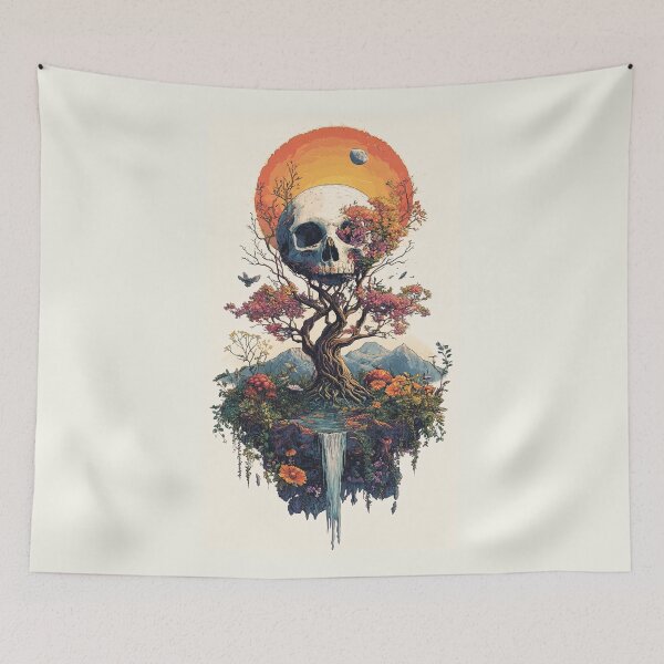 Item preview, Mortality's Bloom: The Skull Tree of Sundered Worlds designed and sold by bloorose.