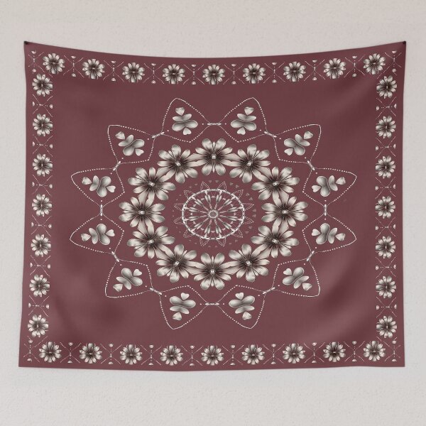 Item preview, PEARLS AND FLOWERS SEAMLESS DESIGN designed and sold by WendyMaree.
