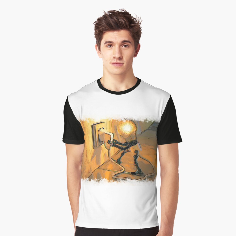 Light bulb drawn Art Graphic T-Shirt
