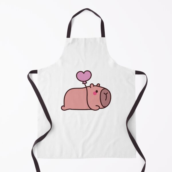 Item preview, Flying Love Capybara: Kawaii Capybara Design with Heart Balloon for a Touch of Romance designed and sold by Polarisofficial.