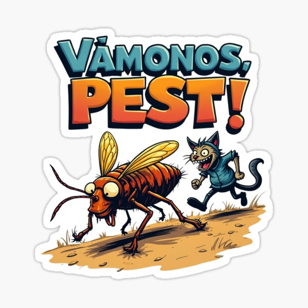 Artikel-Vorschau von Vámonos Pest – Die große Flucht des Käfers, designt und verkauft von StylelnkTU.